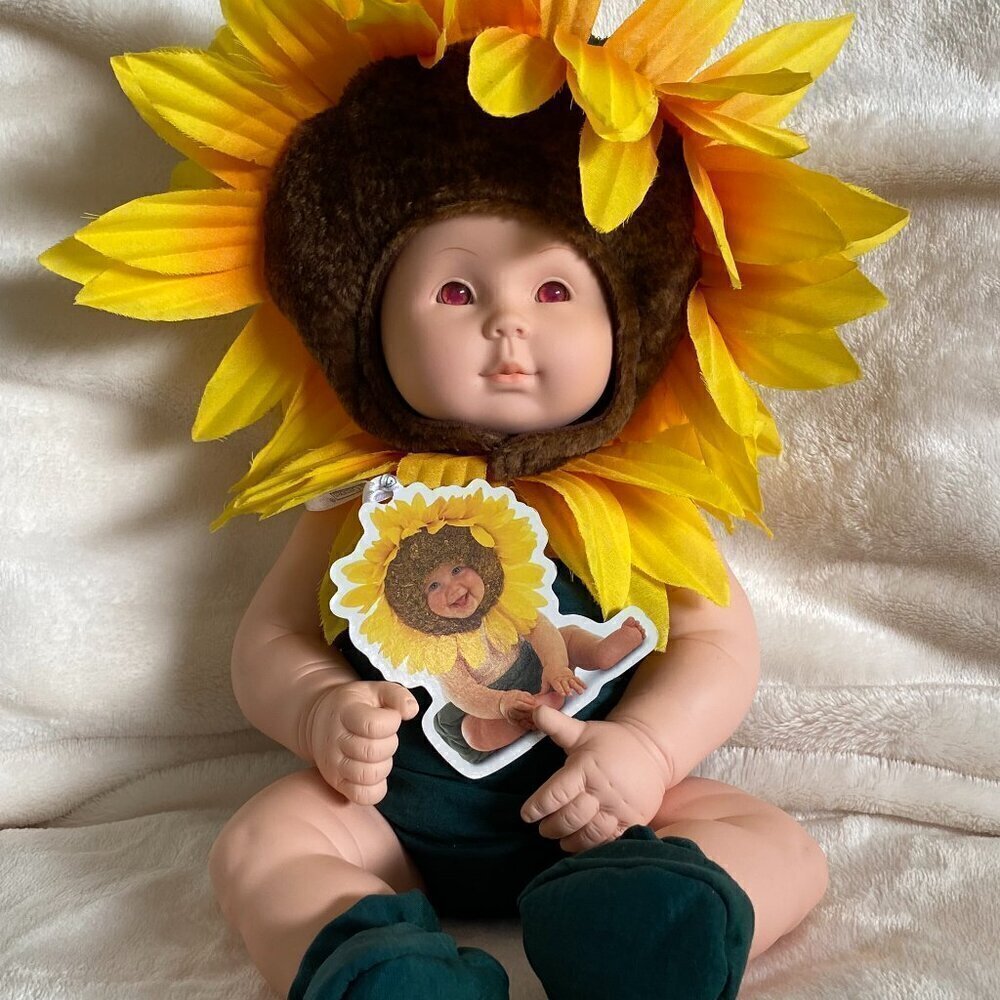 Anne Geddes Sunflower Collectible Doll VTG 2000​​​​​​​​​​